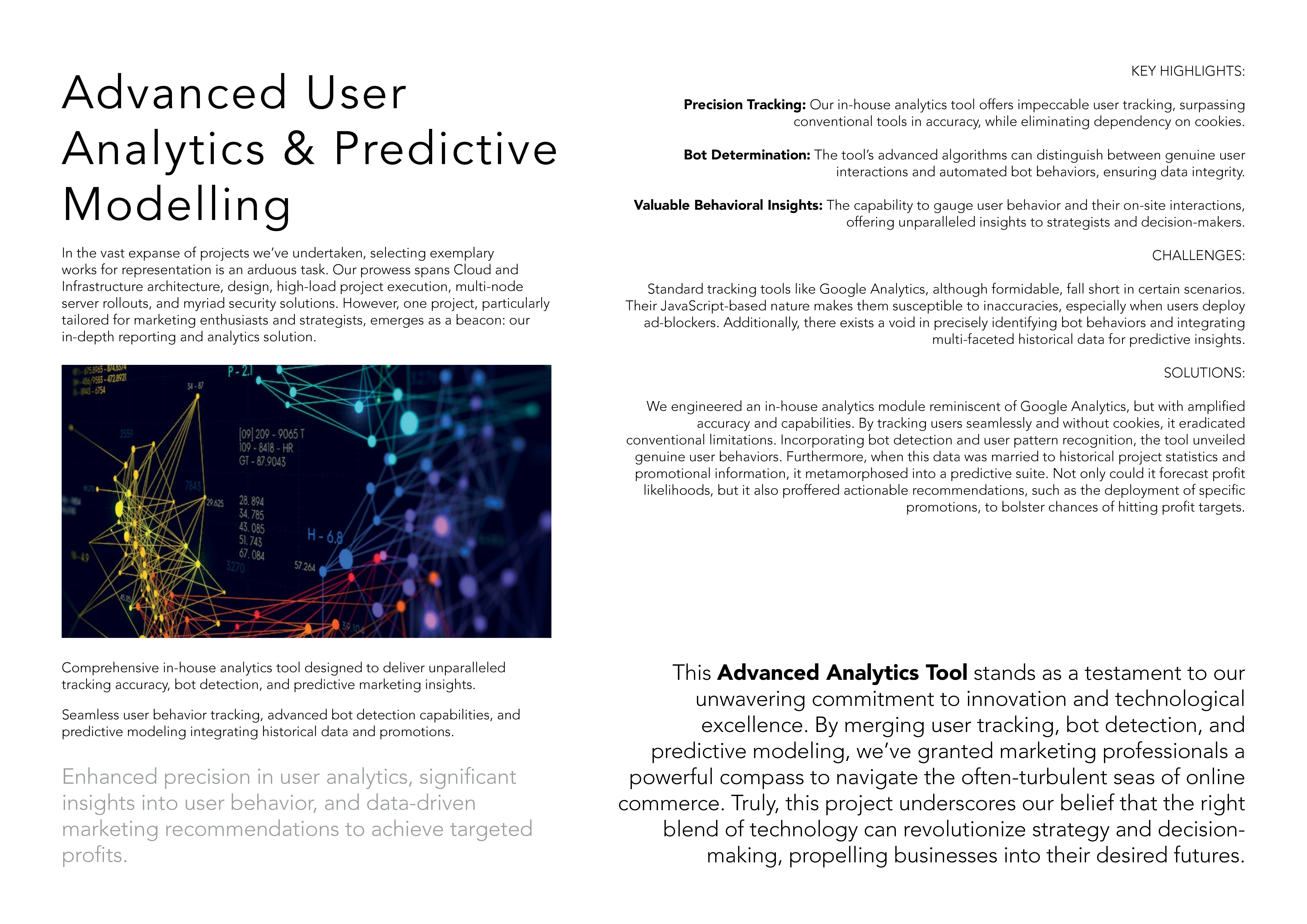 Advanced User Analytics & Predictive Modelling