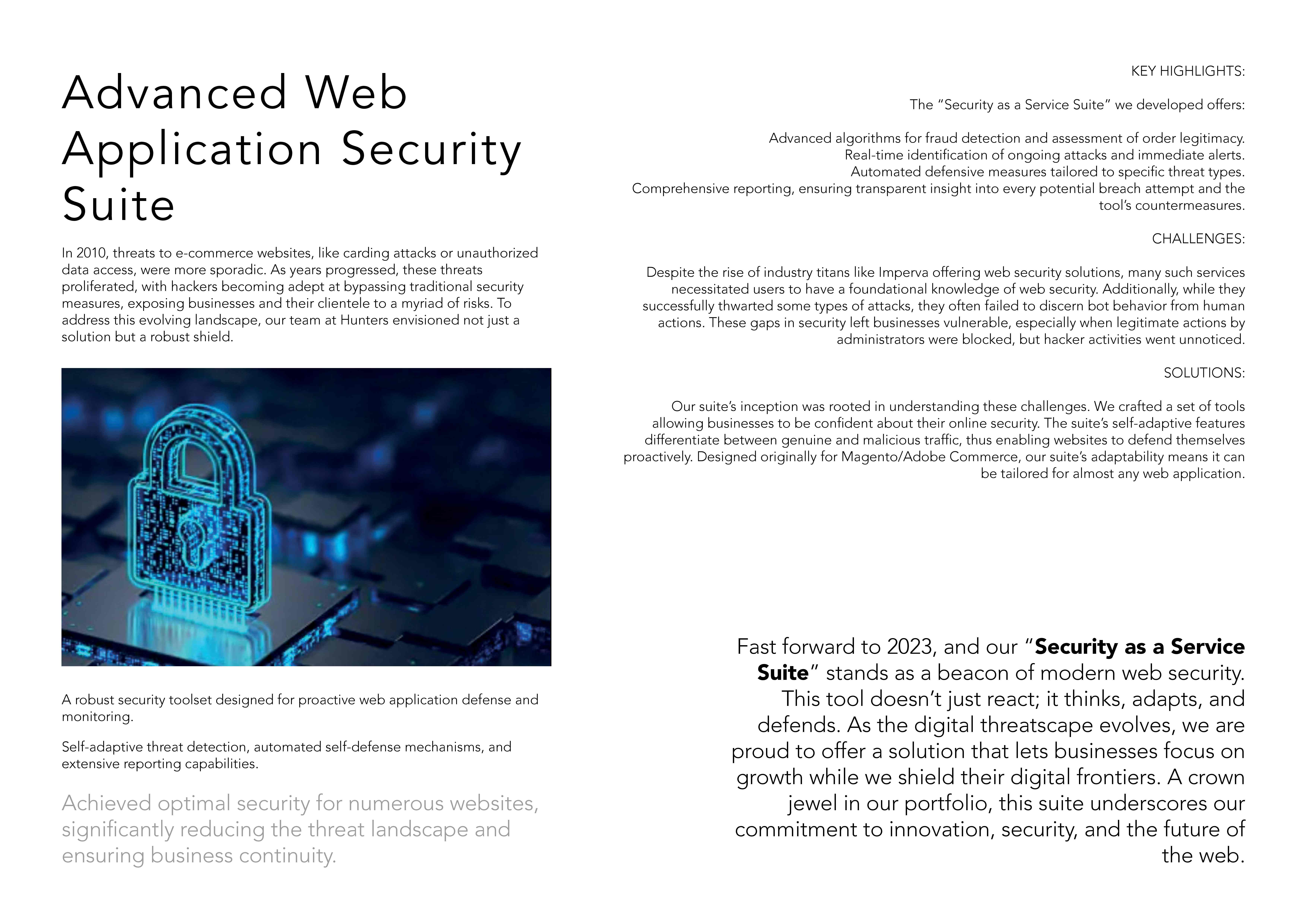 Advanced Web Application Security Suite